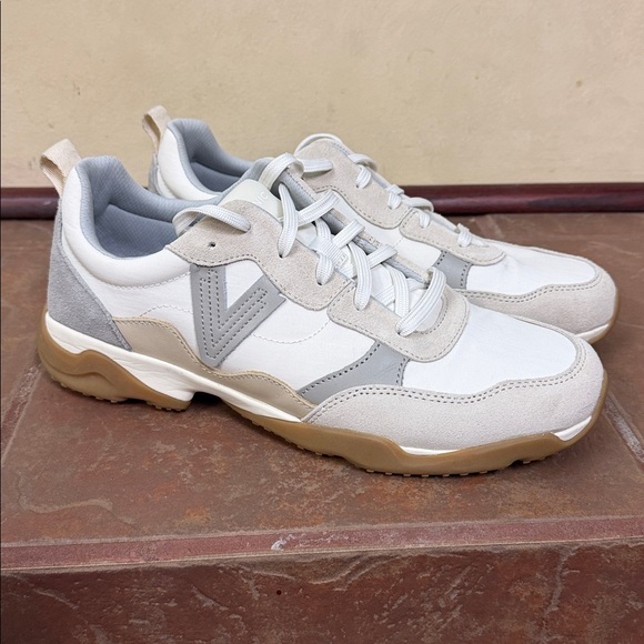 Veja Shoes - Veja Women's Cream and Gray Sneakers Size 11